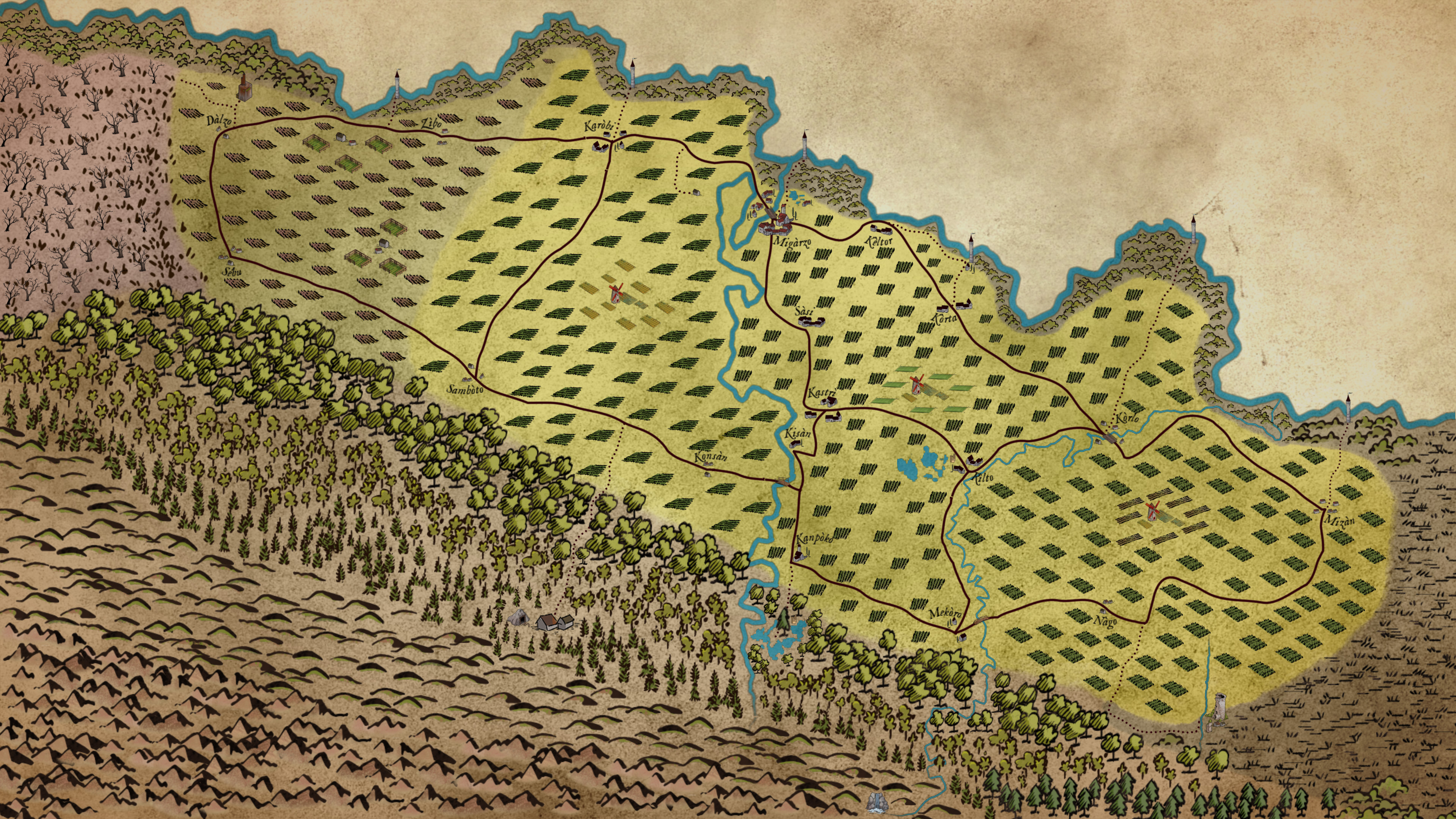 Mappa del Rigu